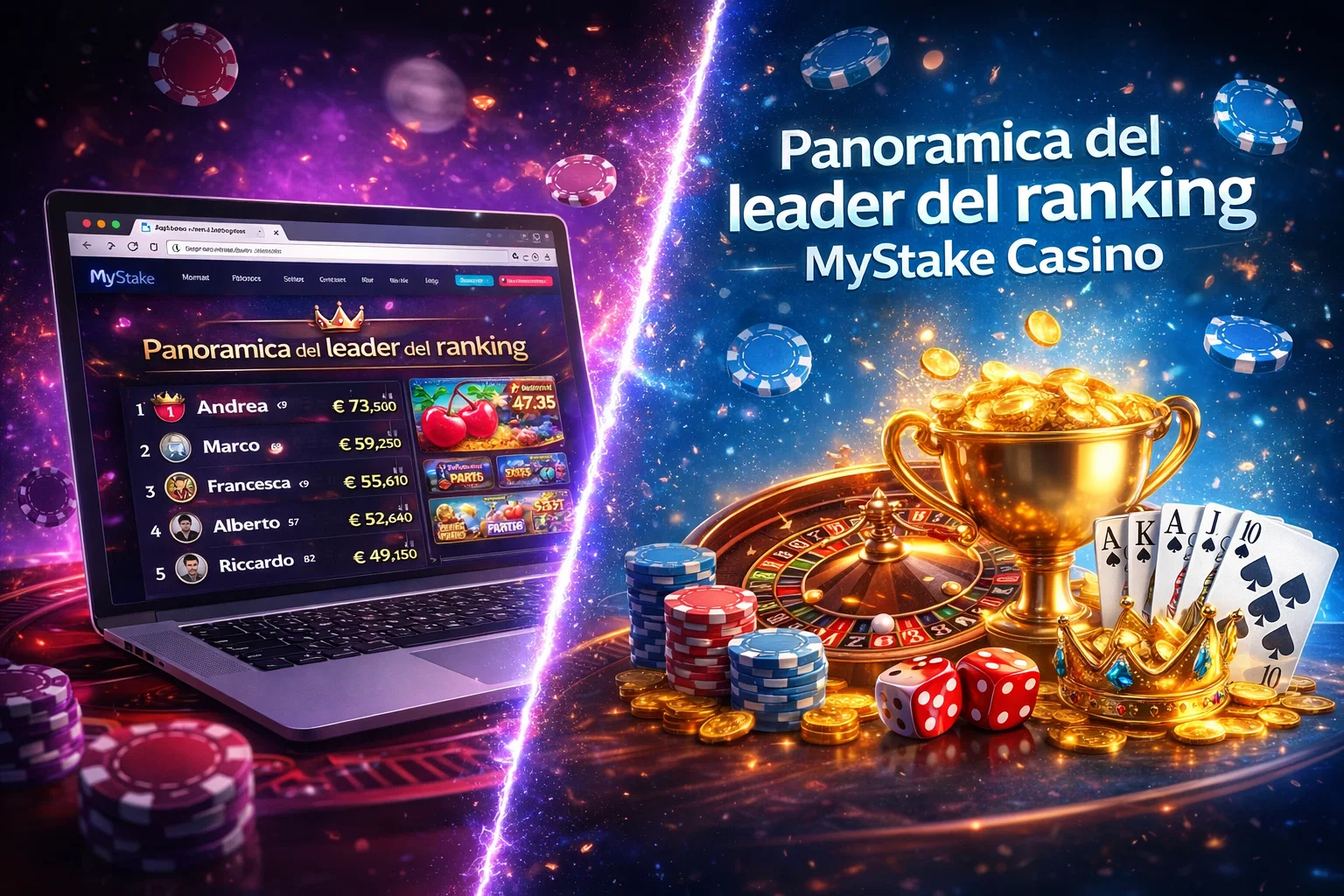 Panoramica del leader del ranking MyStake Casino