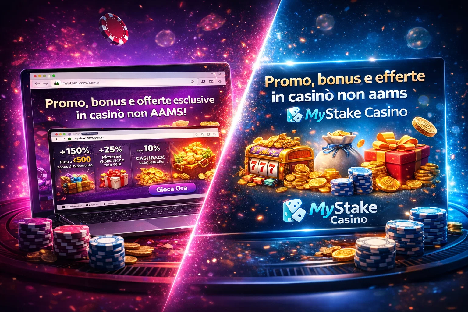 Promo, bonus e offerte in casinò non aams MyStake Casino