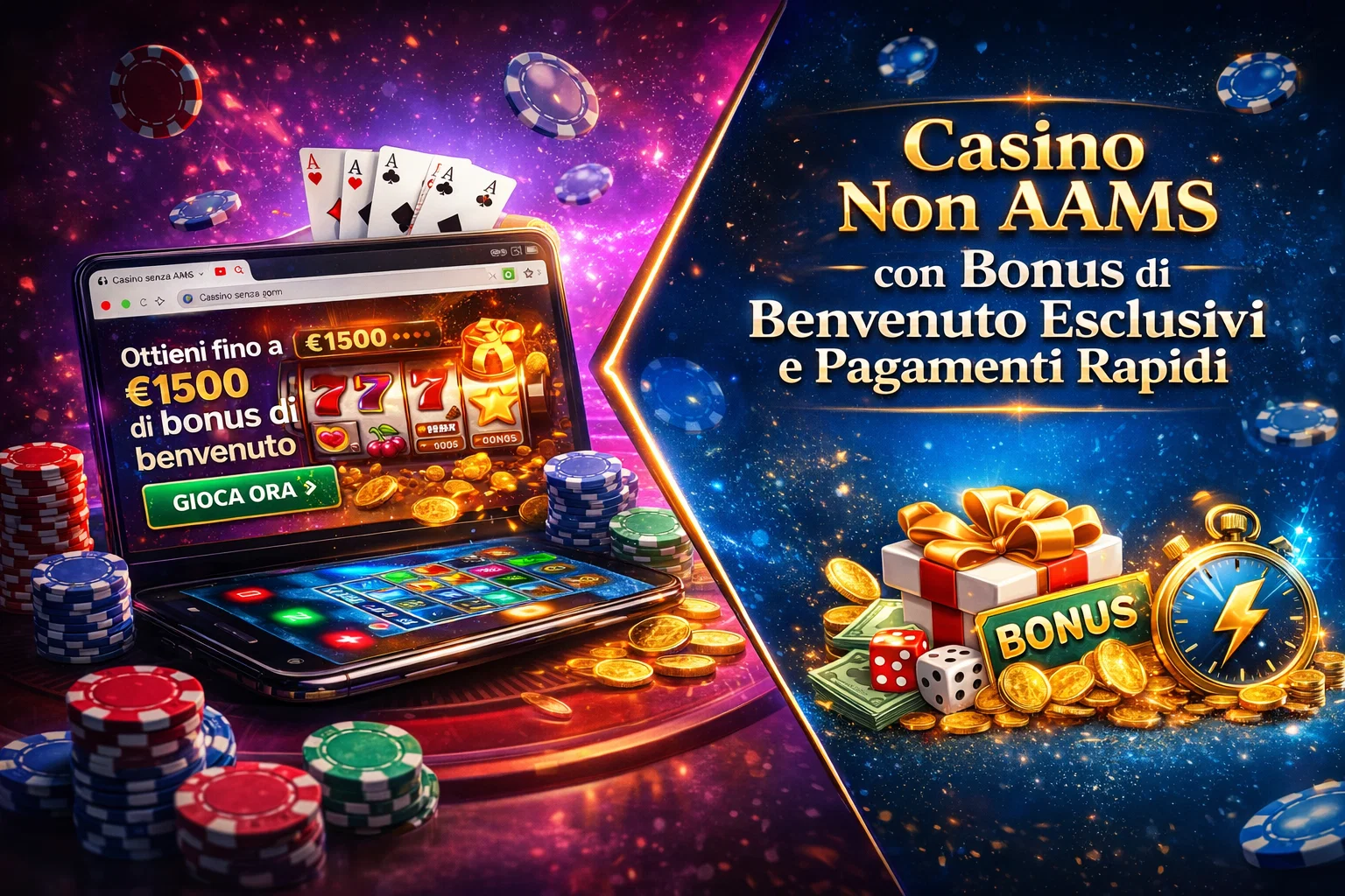 Casino Non Aams con Bonus di Benvenuto Esclusivi e Pagamenti Rapidi