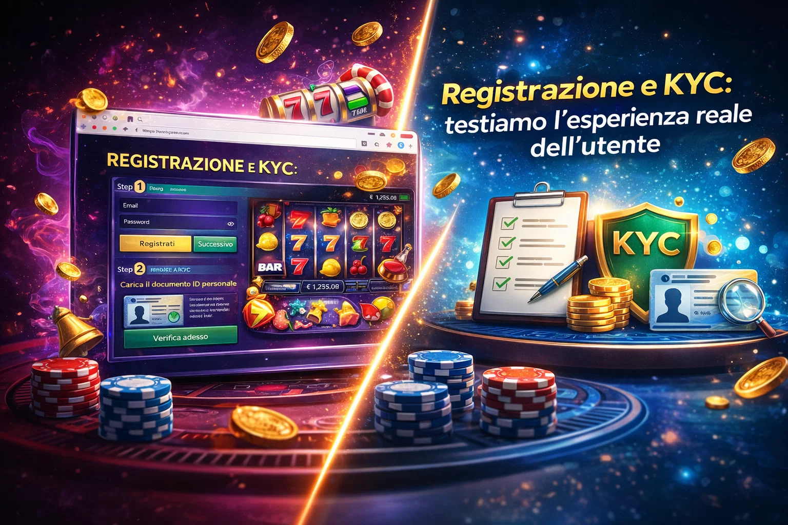 Registrazione e KYC: testiamo l'esperienza reale dell'utente