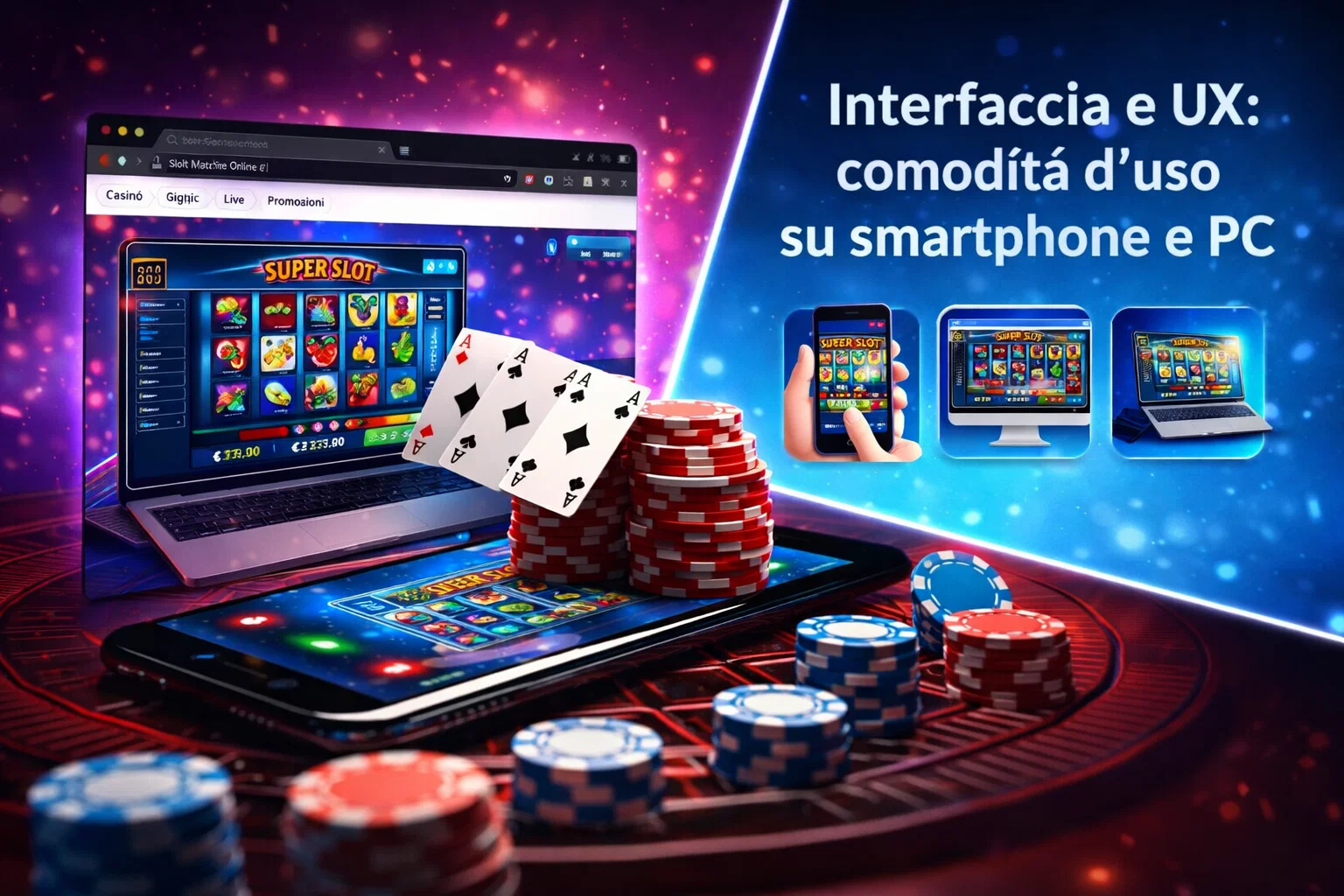 Interfaccia e UX: comodità d'uso su smartphone e PC